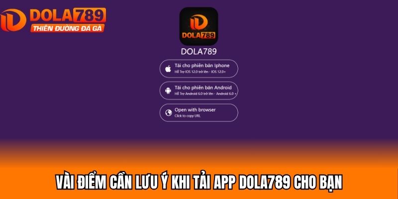 Vài điểm cần lưu ý khi tải app Dola789 cho bạn